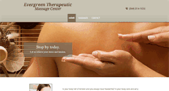 Desktop Screenshot of evergreenmassage.com